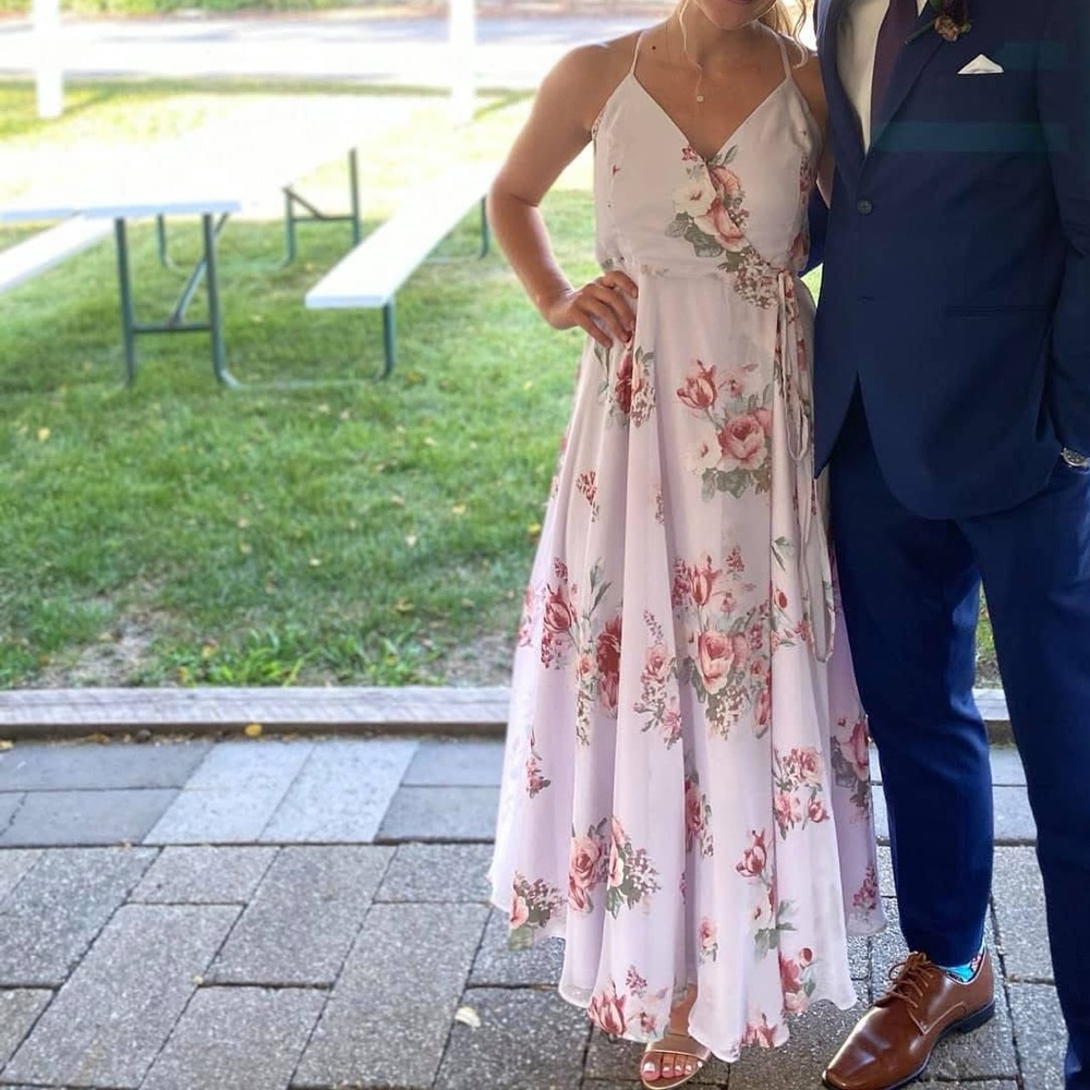 Floral Pink Maxi Dress